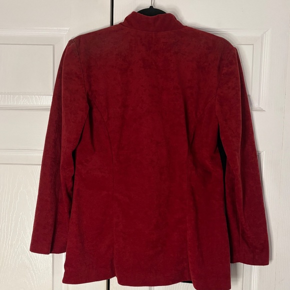 Maroon and black accented blazer - Picture 2 of 3